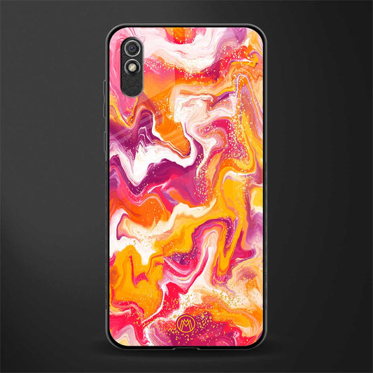 aureolin grape jam glass case for redmi 9a image