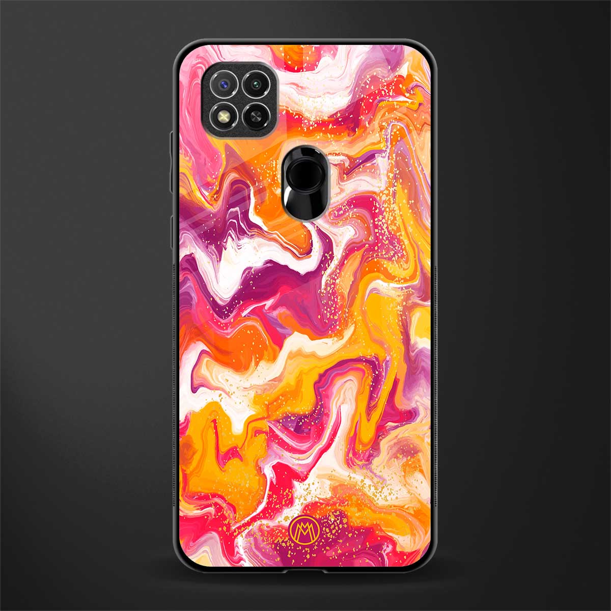 aureolin grape jam glass case for redmi 9 image