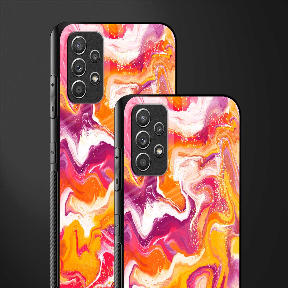 aureolin grape jam glass case for samsung galaxy a32 4g image-2