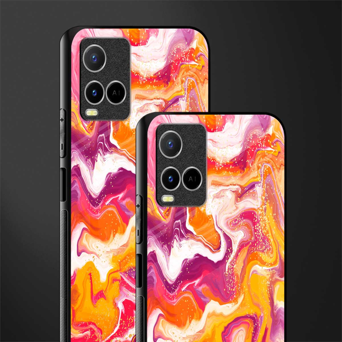 aureolin grape jam glass case for vivo y33s vivo y33t image-2