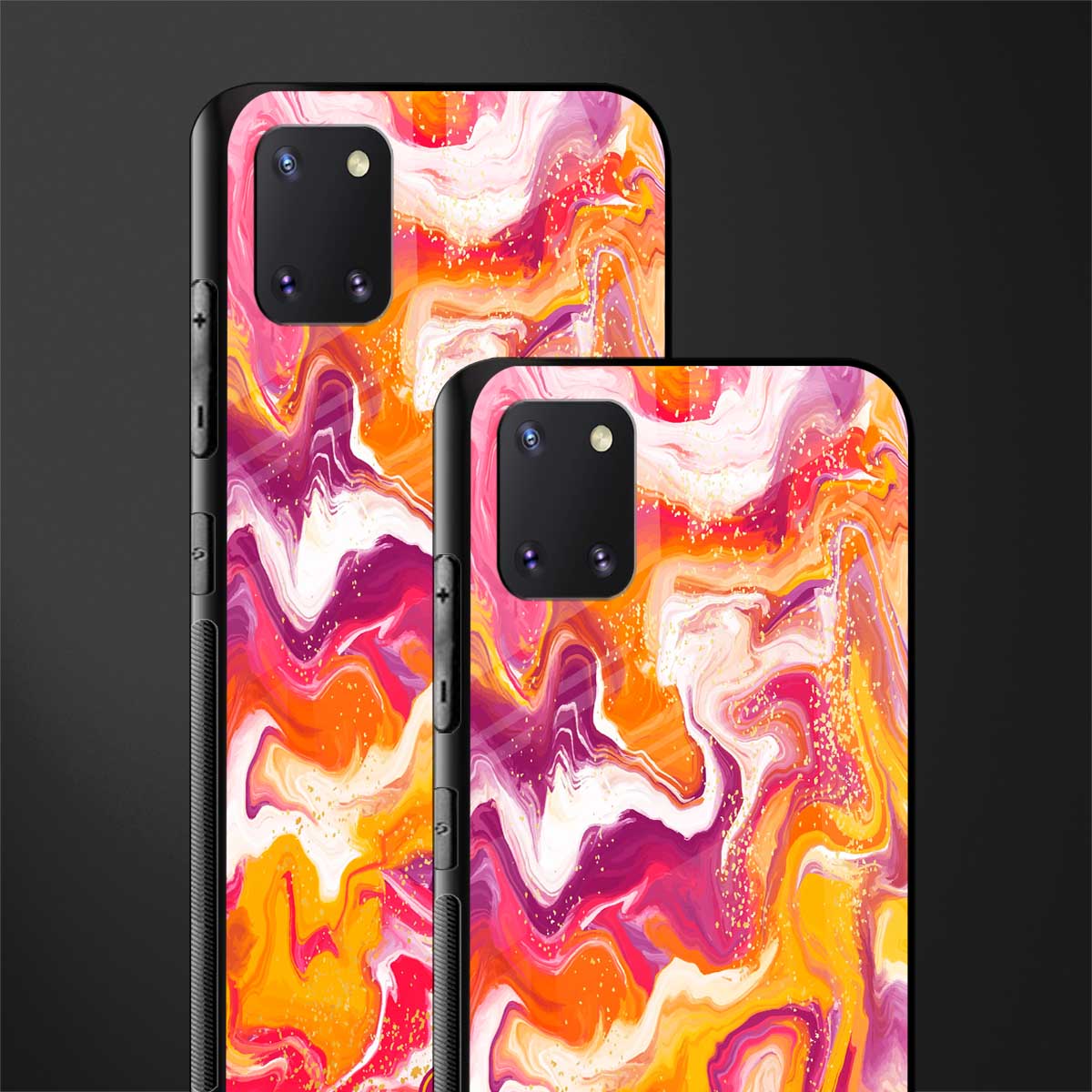 aureolin grape jam glass case for samsung a81 image-2