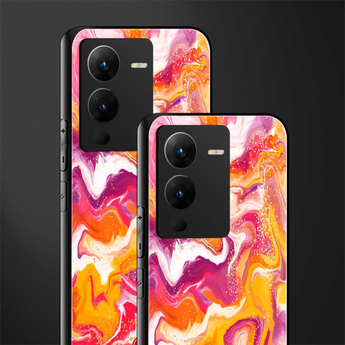 aureolin grape jam back phone cover | glass case for vivo v25 pro 5g