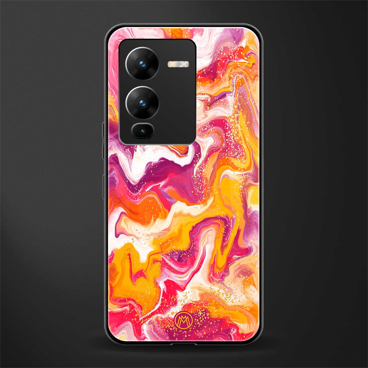 aureolin grape jam back phone cover | glass case for vivo v25 pro 5g
