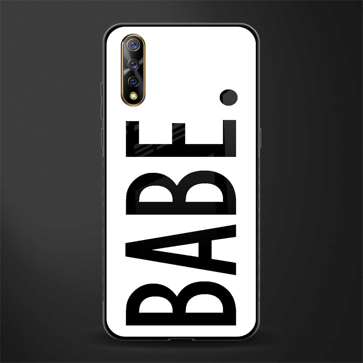 babe glass case for vivo s1 image