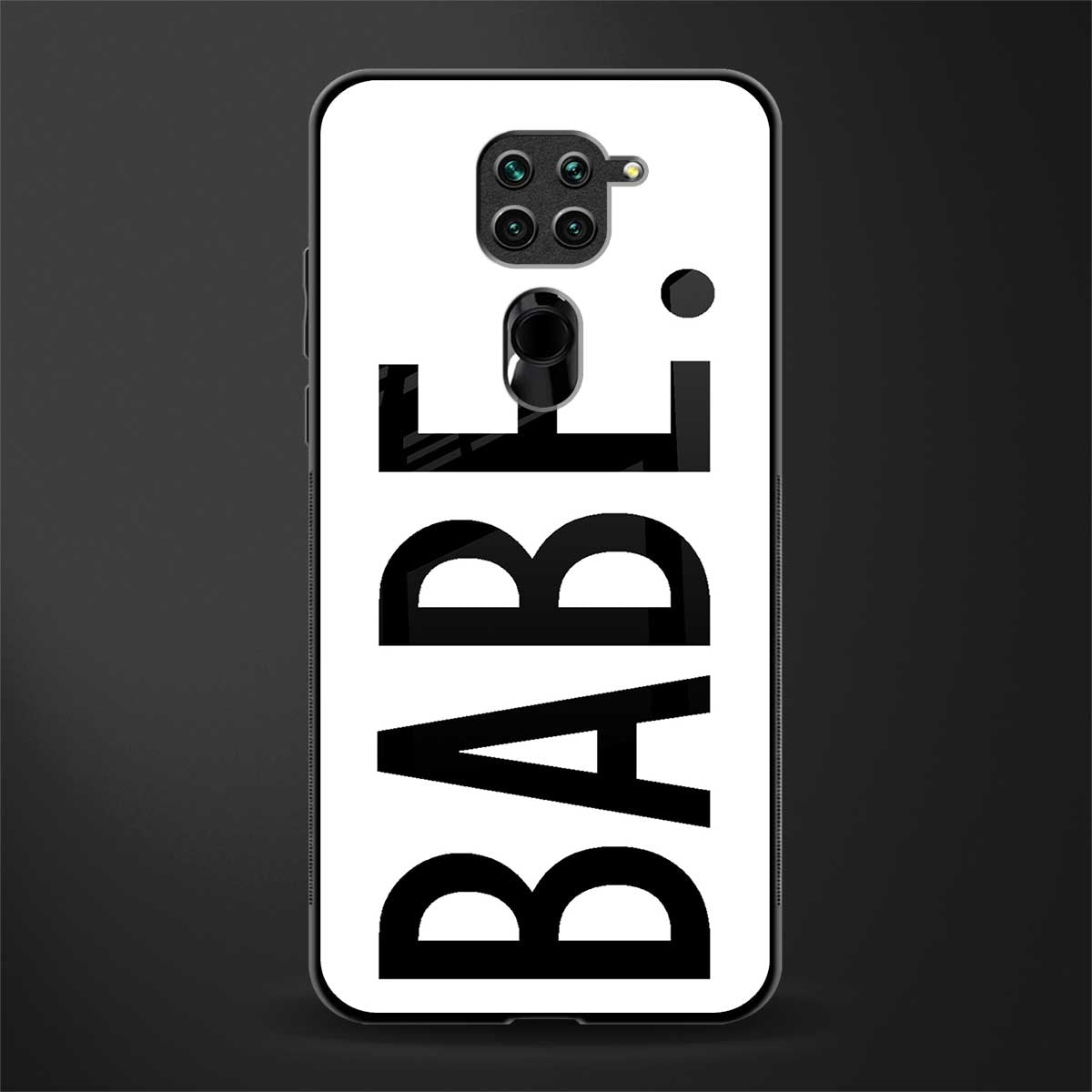 babe glass case for redmi note 9 image