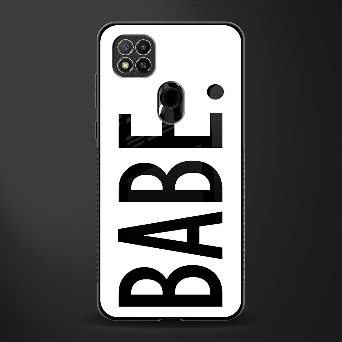 babe glass case for redmi 9 image