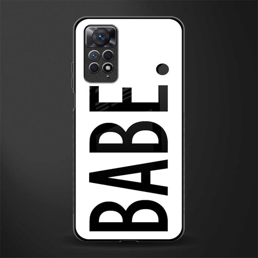 babe back phone cover | glass case for redmi note 11 pro plus 4g/5g