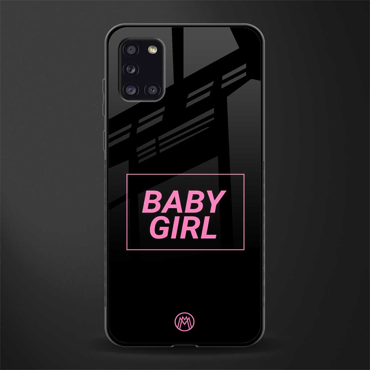 baby girl glass case for samsung galaxy a31 image