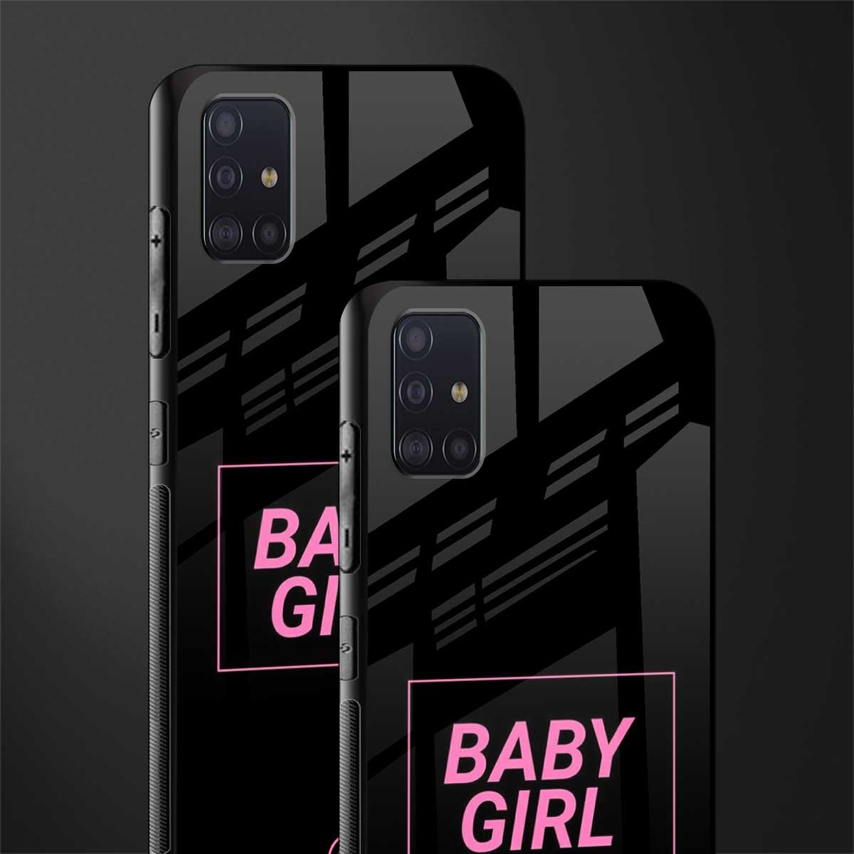 baby girl glass case for samsung galaxy a71 image-2