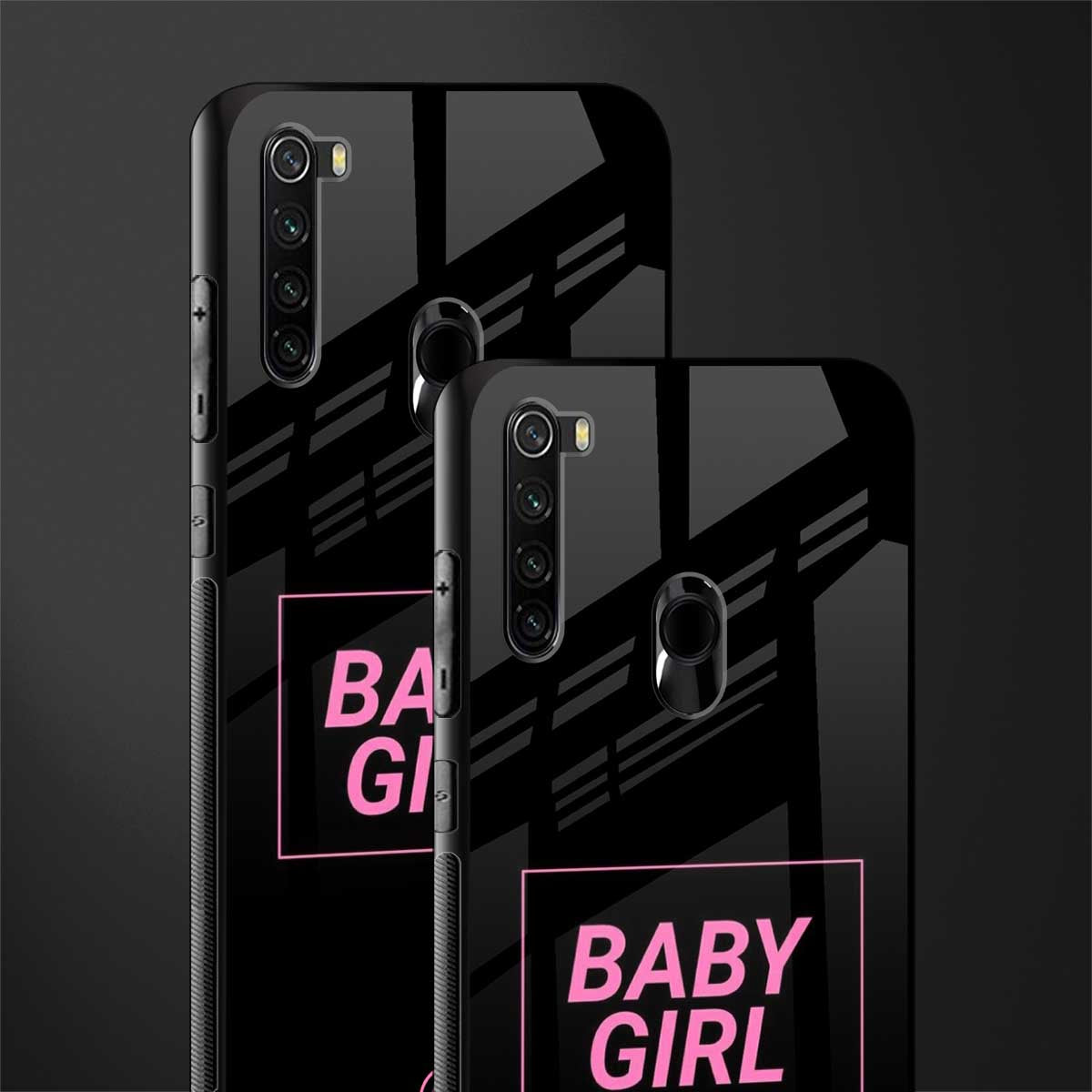 baby girl glass case for redmi note 8 image-2