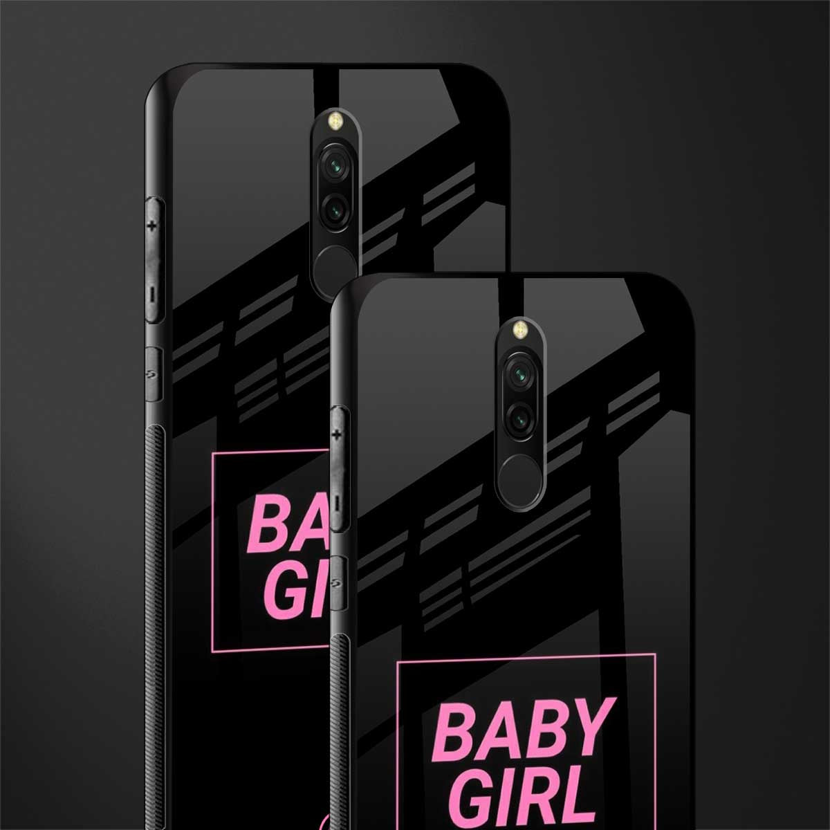 baby girl glass case for redmi 8 image-2