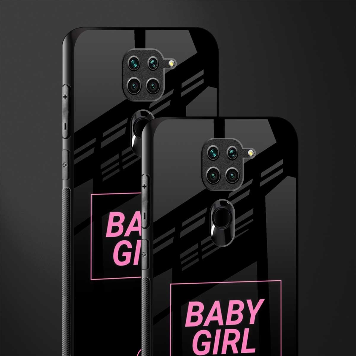 baby girl glass case for redmi note 9 image-2