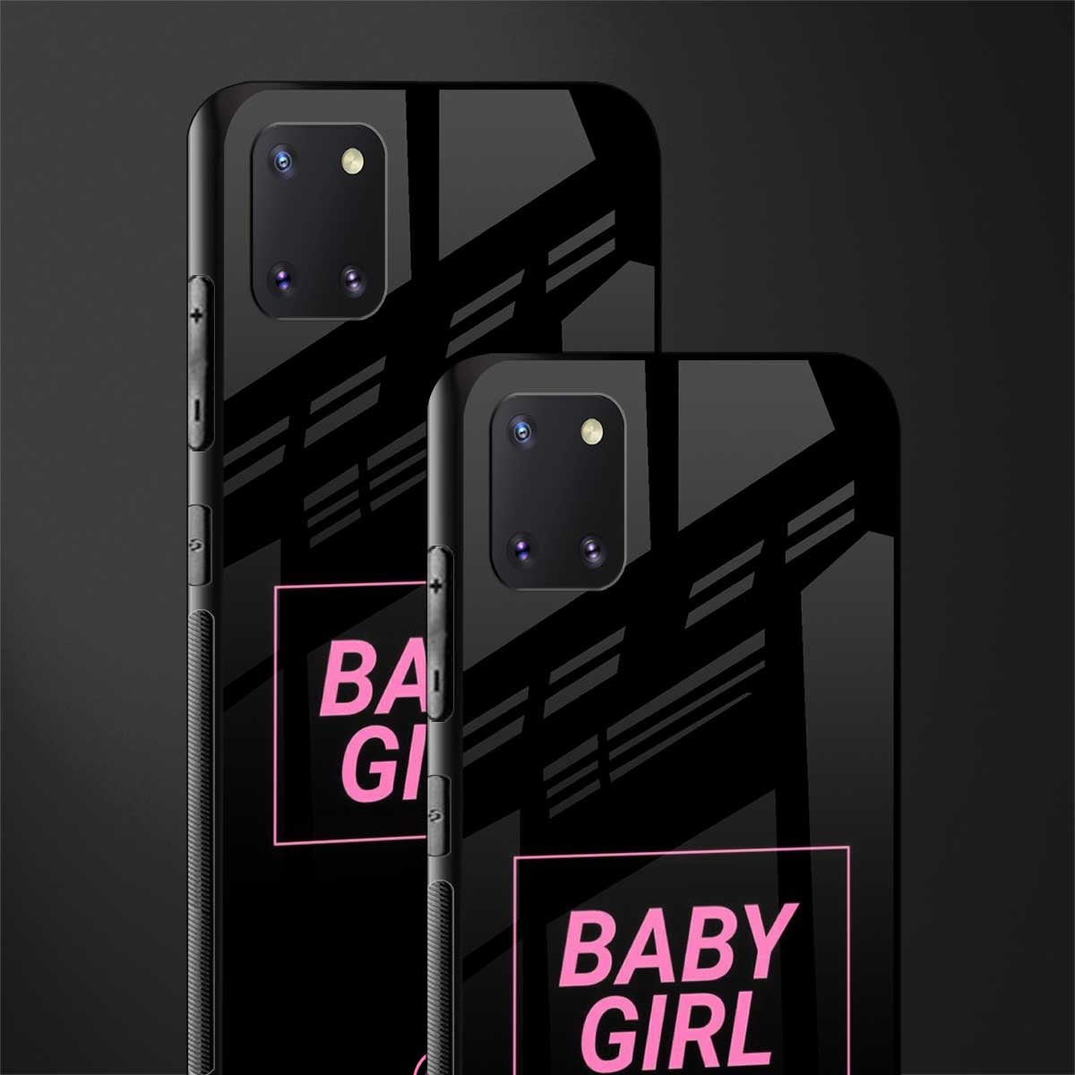 baby girl glass case for samsung a81 image-2