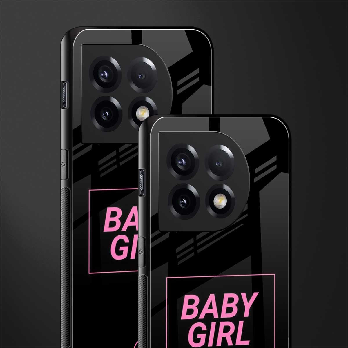 baby girl back phone cover | glass case for oneplus 11