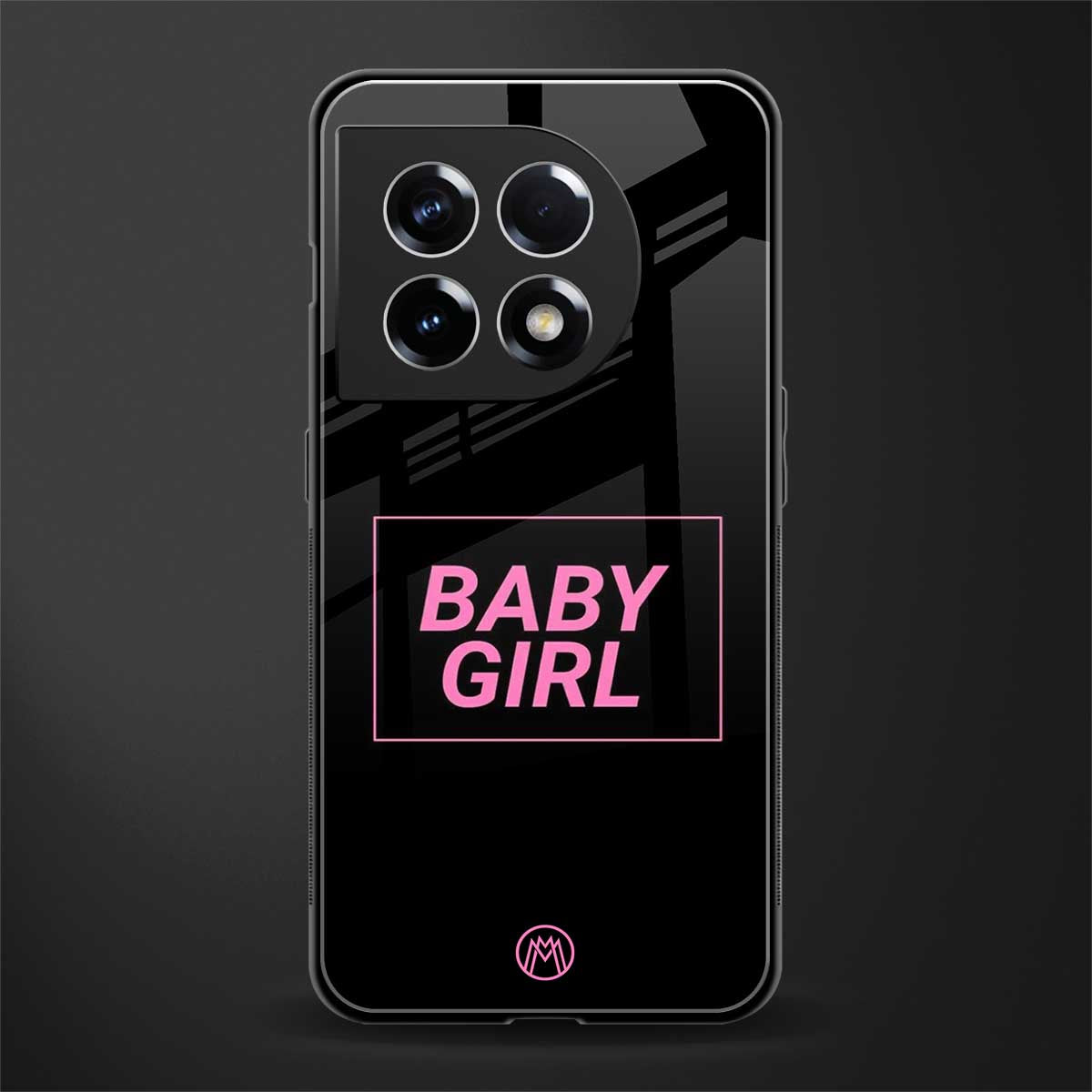 baby girl back phone cover | glass case for oneplus 11