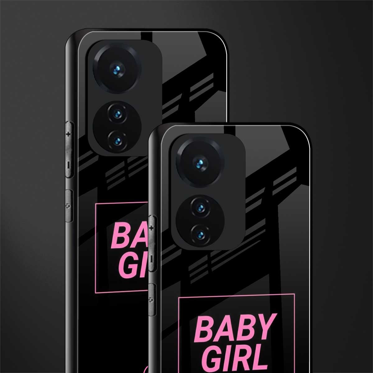 baby girl back phone cover | glass case for vivo t1 44w 4g