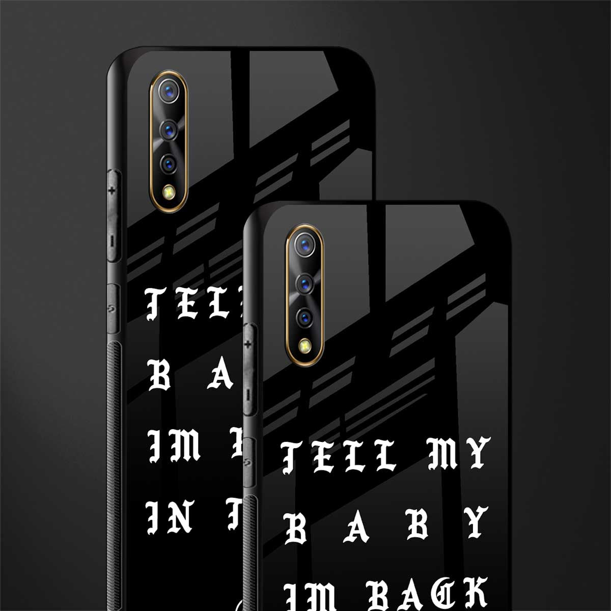 back in town glass case for vivo z1x image-2