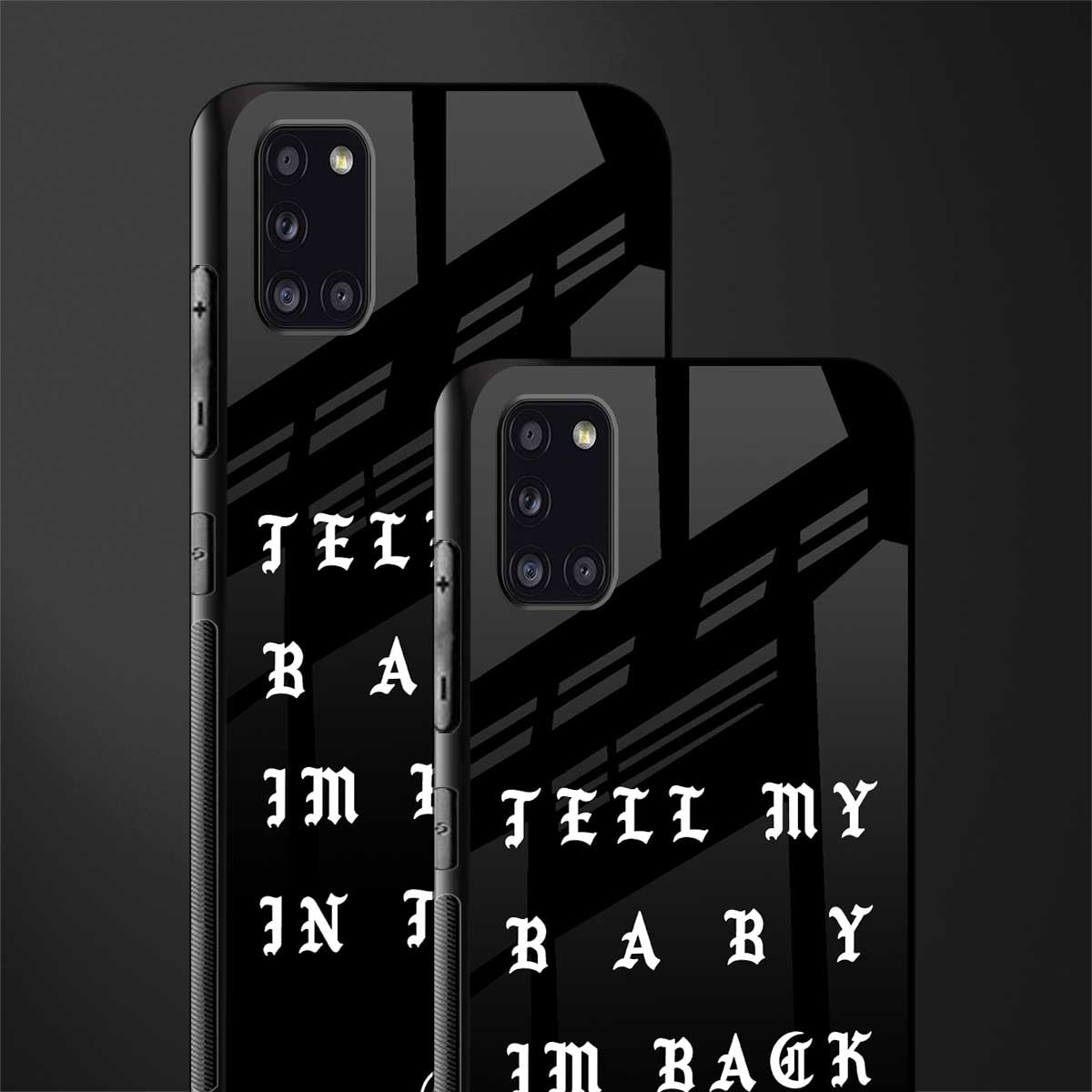 back in town glass case for samsung galaxy a31 image-2