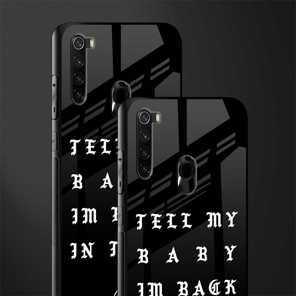back in town glass case for redmi note 8 image-2