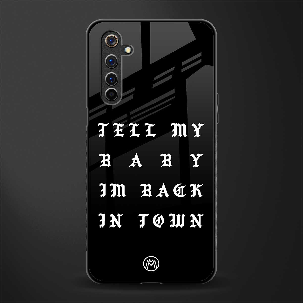 back in town glass case for realme 6 image