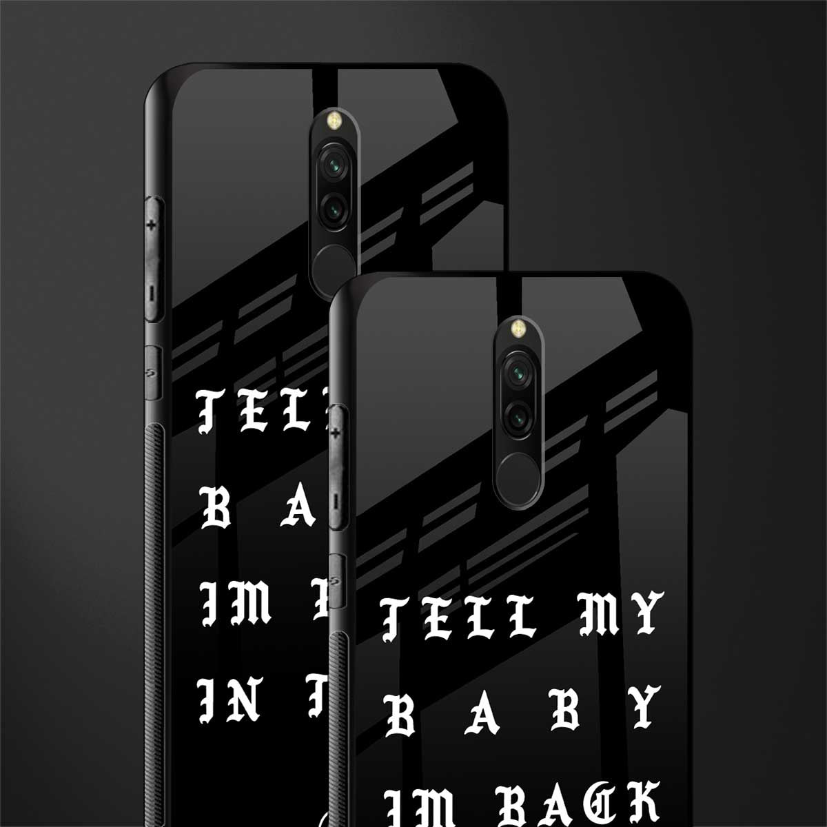 back in town glass case for redmi 8 image-2