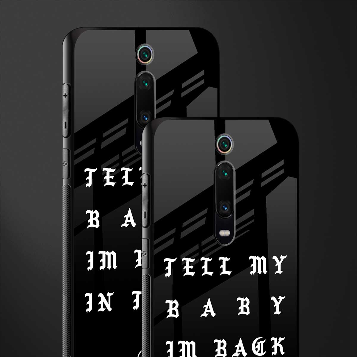 back in town glass case for redmi k20 pro image-2