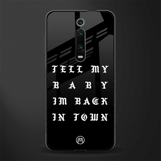 back in town glass case for redmi k20 image