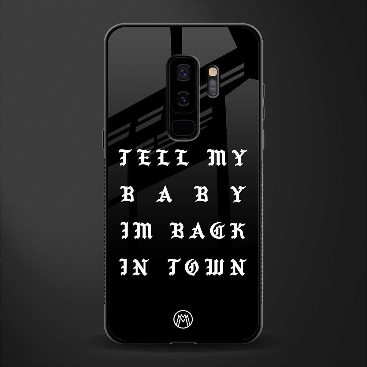 back in town glass case for samsung galaxy s9 plus image