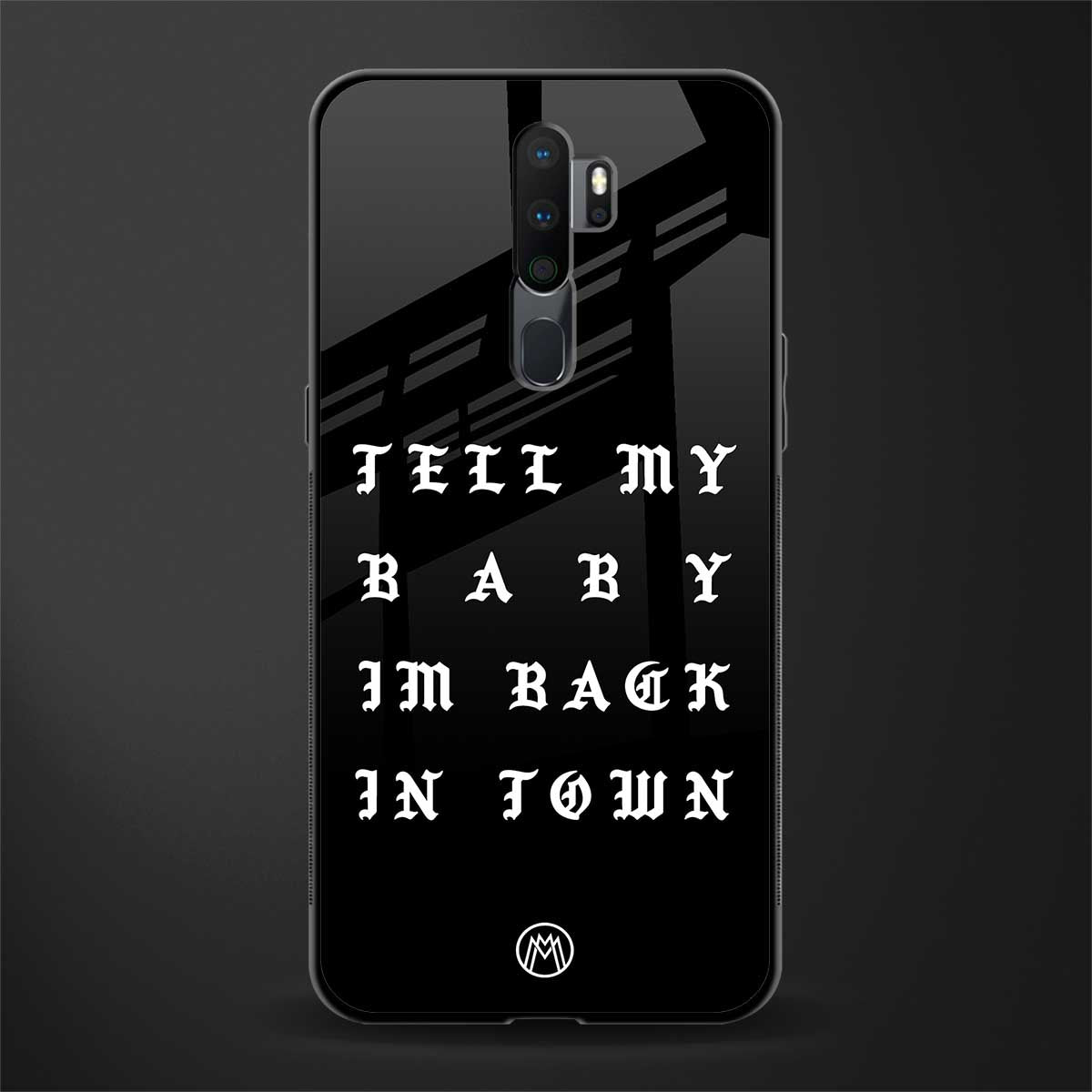 back in town glass case for oppo a9 2020 image