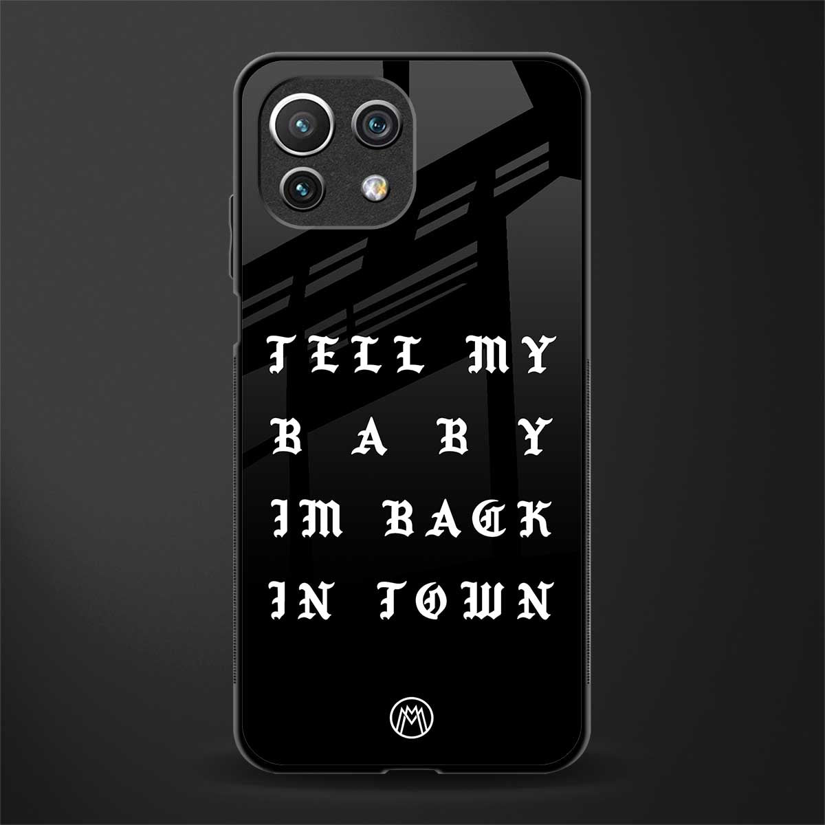 back in town glass case for mi 11 lite image