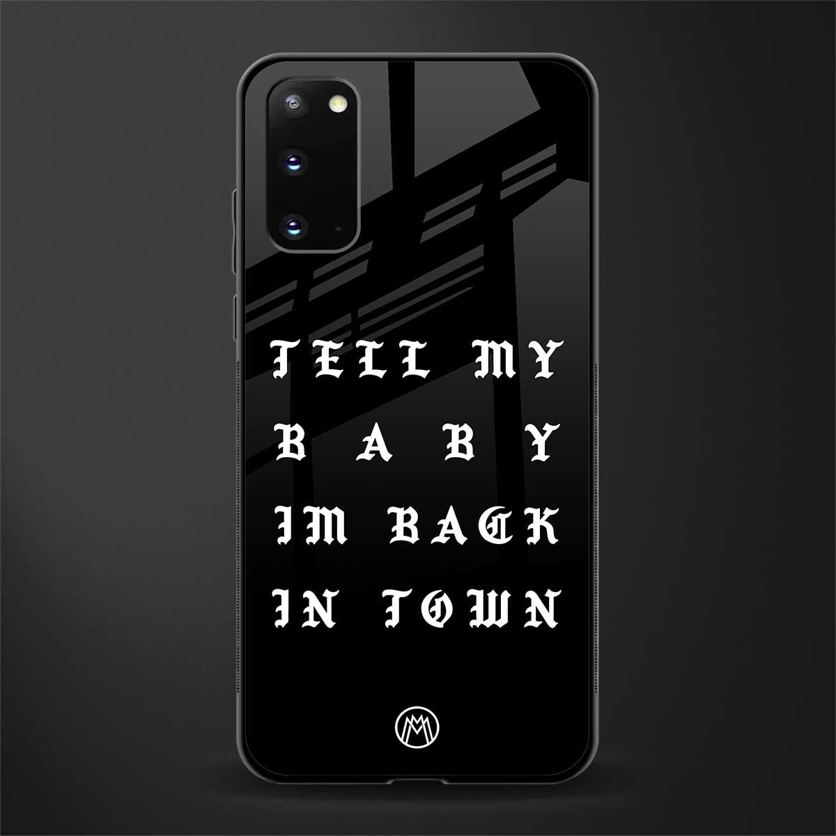 back in town glass case for samsung galaxy s20 image