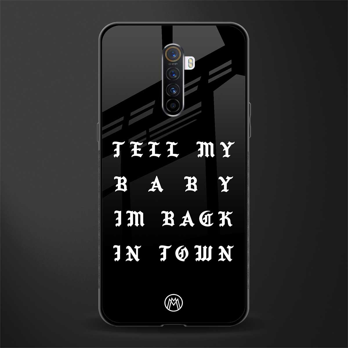 back in town glass case for realme x2 pro image