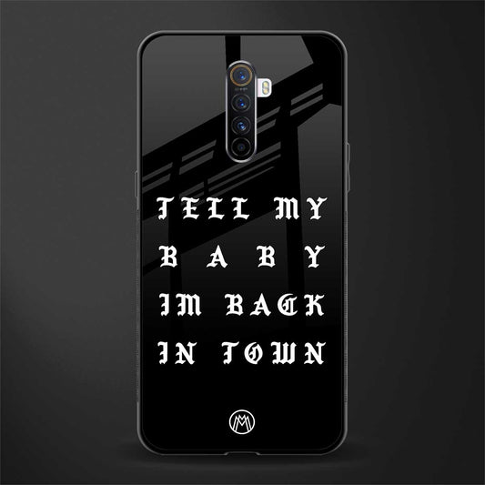 back in town glass case for realme x2 pro image