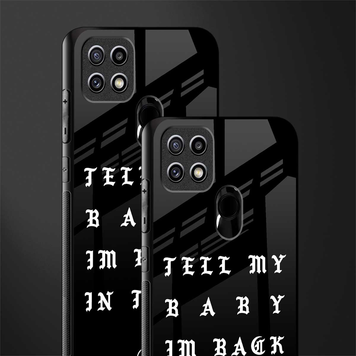 back in town glass case for oppo a15s image-2
