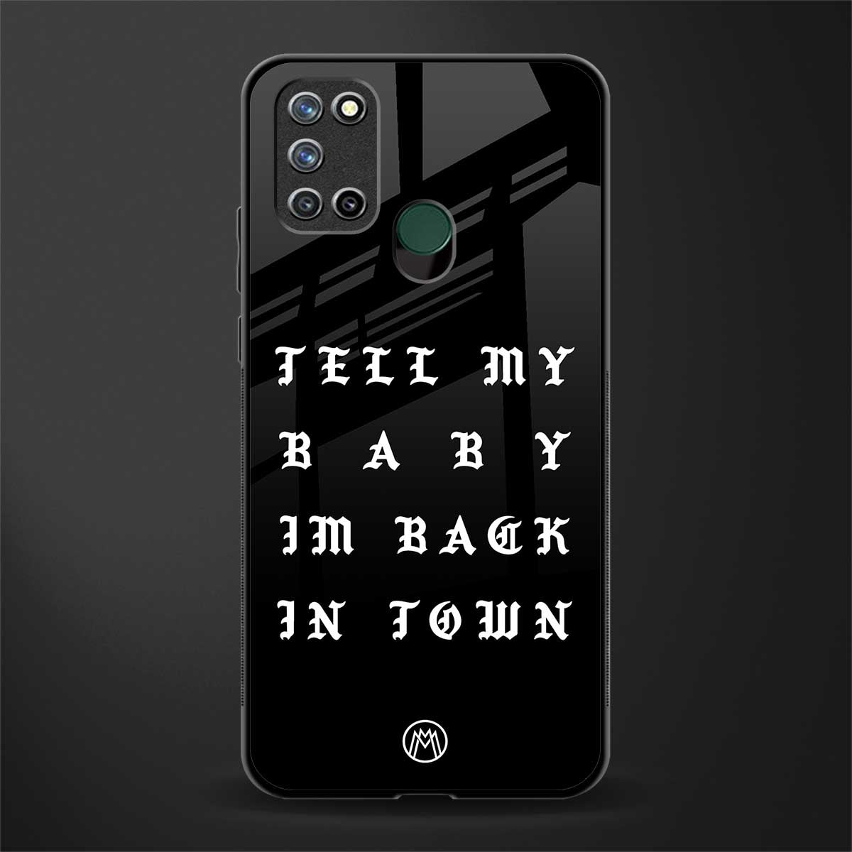 back in town glass case for realme 7i image