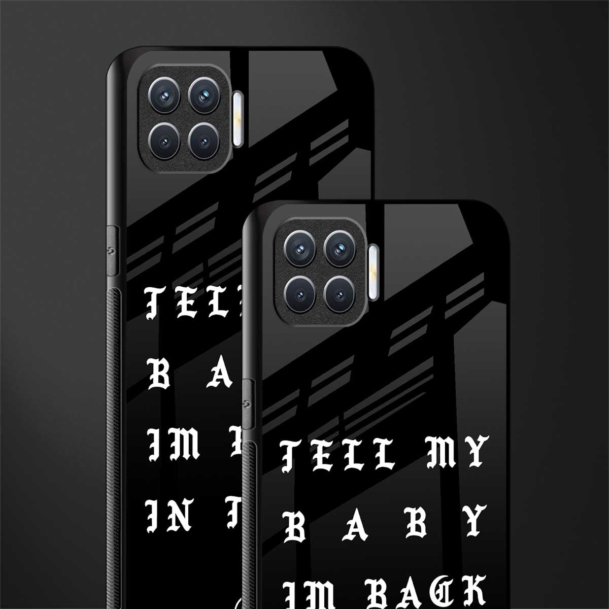 back in town glass case for oppo f17 image-2