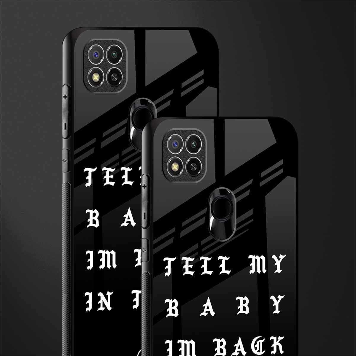 back in town glass case for redmi 9 image-2