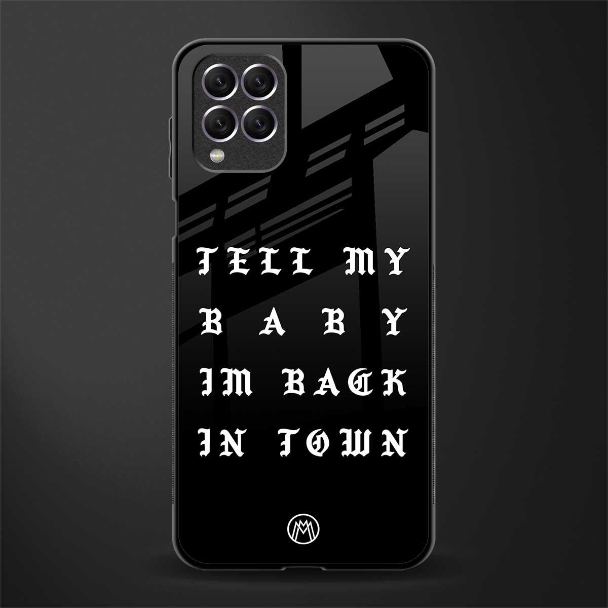 back in town glass case for samsung galaxy f62 image
