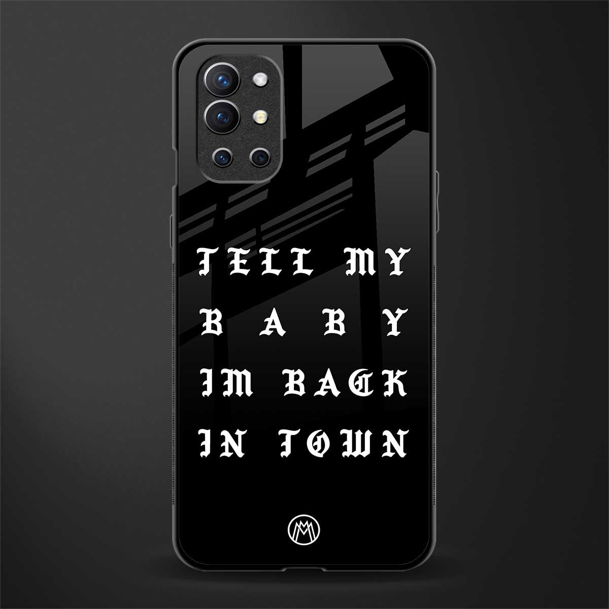 back in town glass case for oneplus 9r image
