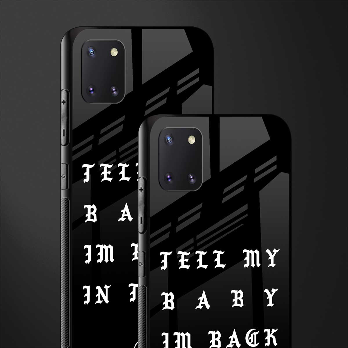 back in town glass case for samsung a81 image-2