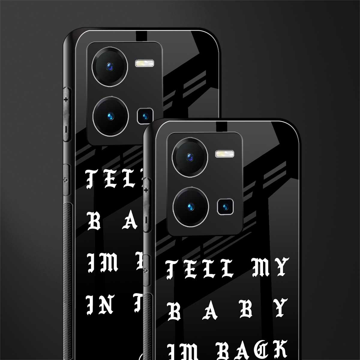 back in town back phone cover | glass case for vivo y35 4g