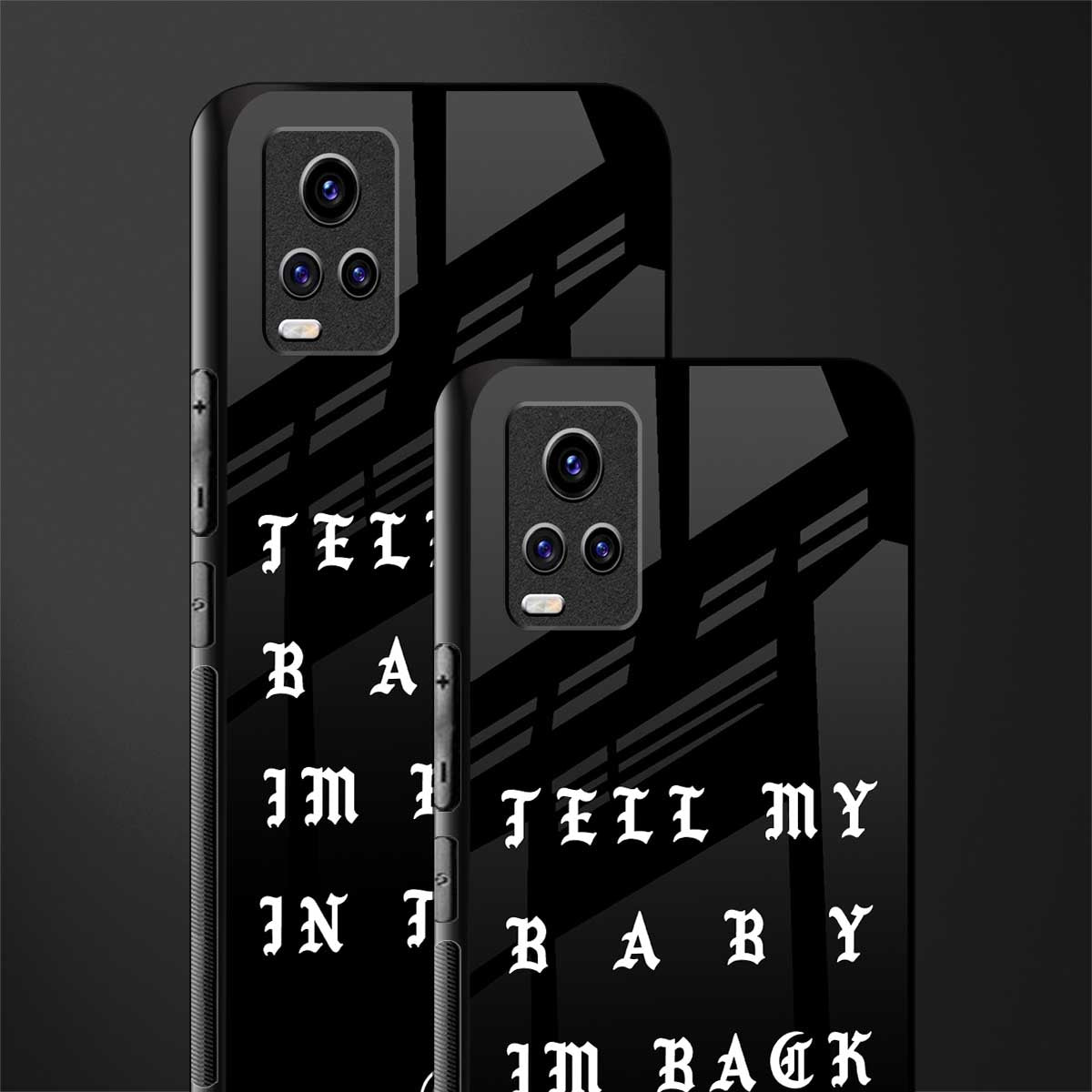 back in town back phone cover | glass case for vivo v21e 4g