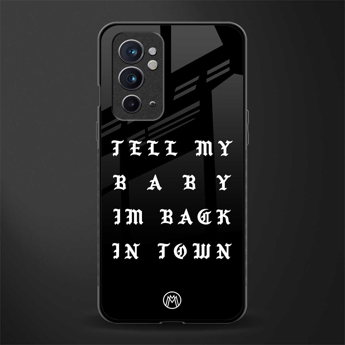 back in town glass case for oneplus 9rt image