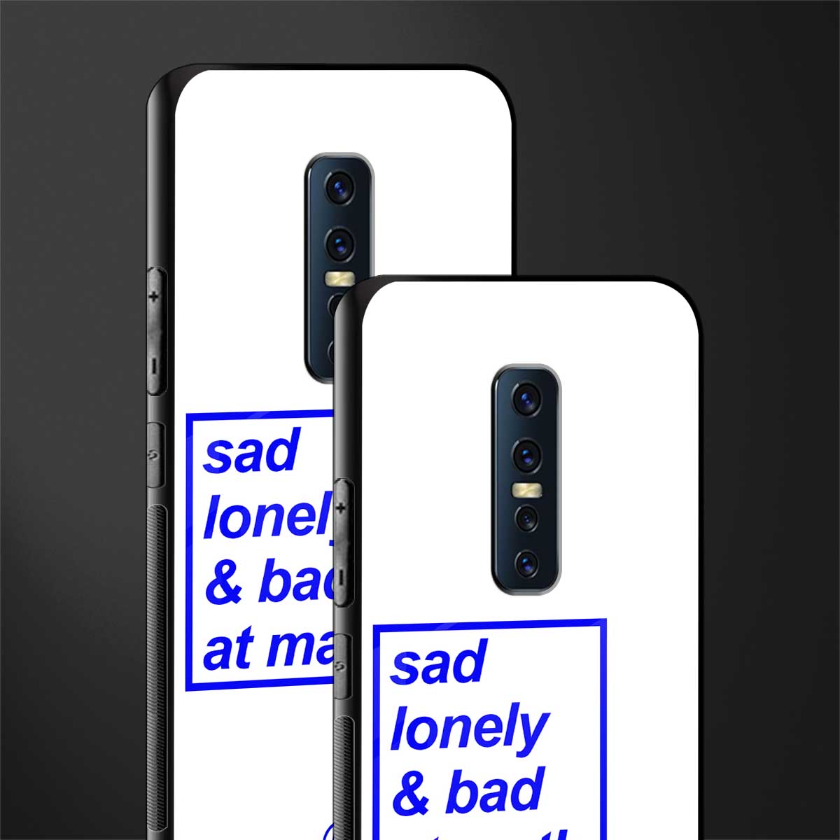 bad at math glass case for vivo v17 pro image-2