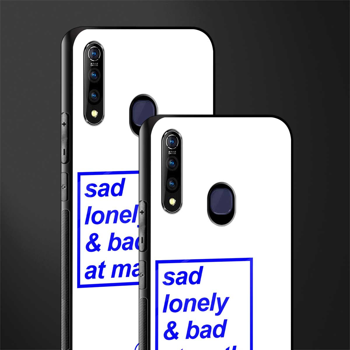 bad at math glass case for vivo z1 pro image-2