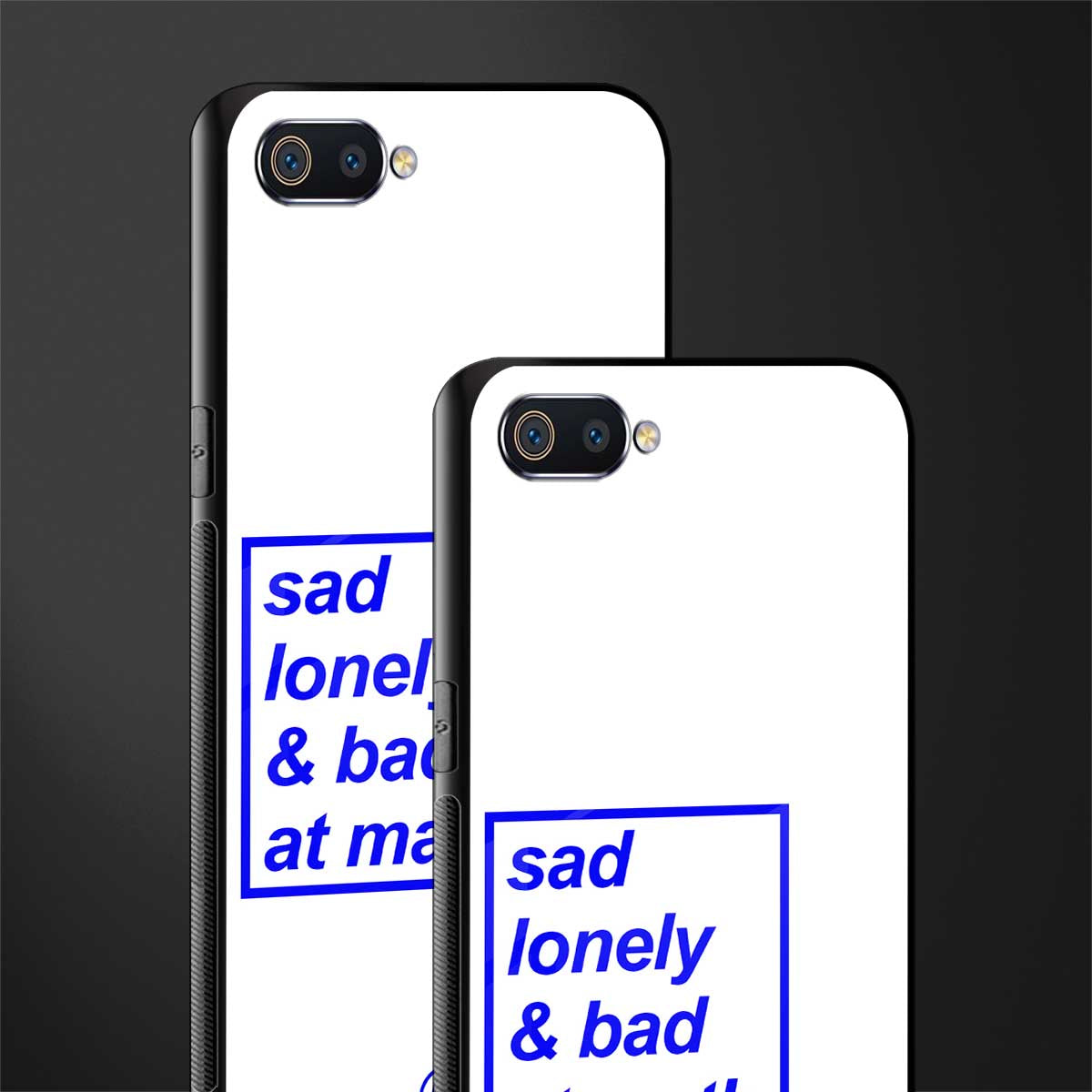 bad at math glass case for oppo a1k image-2