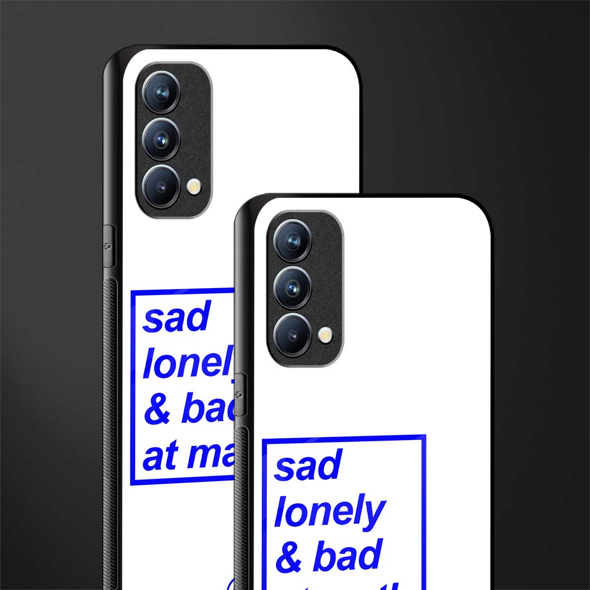 bad at math glass case for oppo f19 image-2