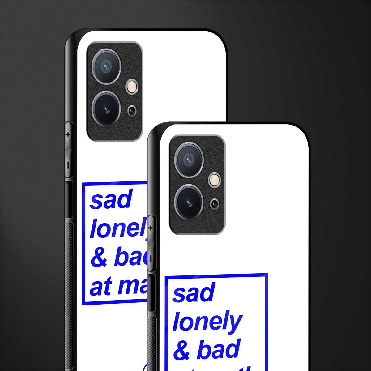 bad at math glass case for vivo y75 5g image-2