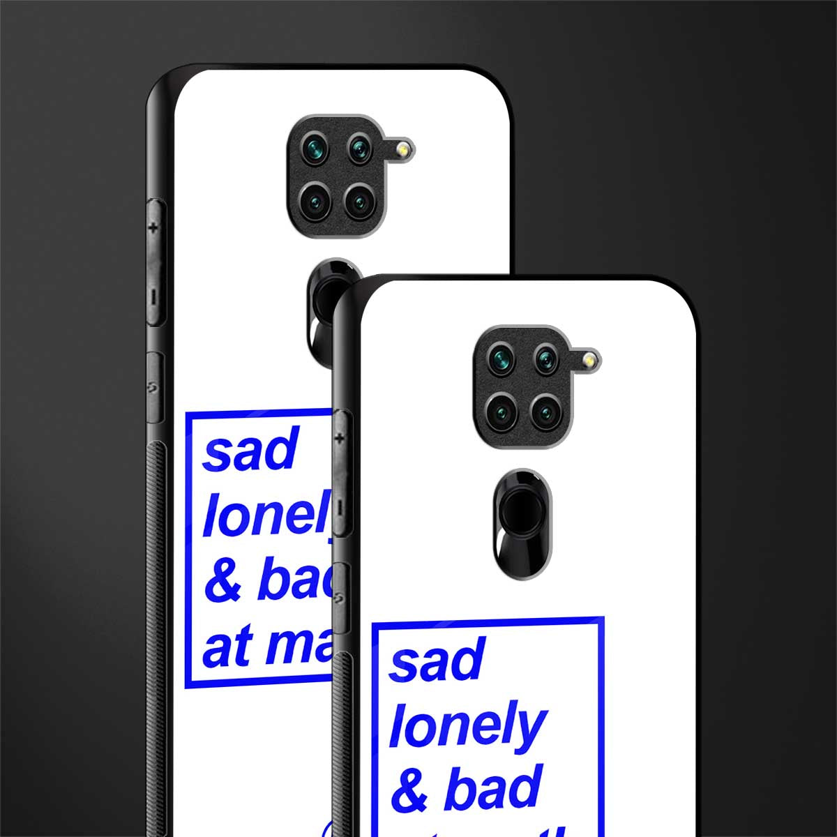 bad at math glass case for redmi note 9 image-2