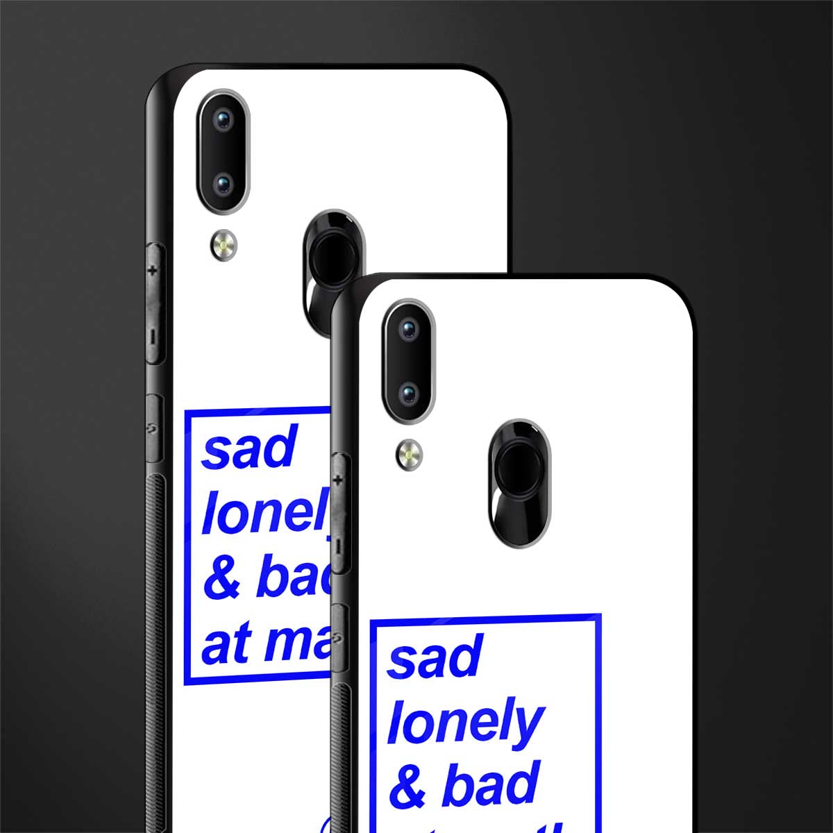 bad at math glass case for vivo y91 image-2